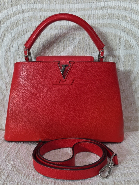 Louis Vuitton Handbags - Louis Vuitton Red Capucines BB Leather Top-Handle Satchel with Strap